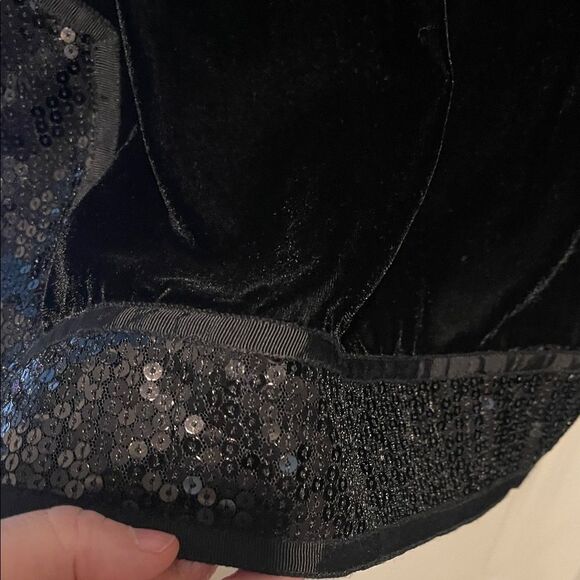 Black Velvet Tunic with Sequin Details - Picture 7 of 9